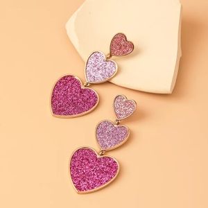 3 Tier Heart Earring π